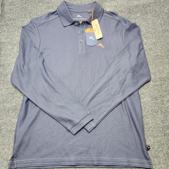 Tommy Bahama Men's Emfielder Johnny Collar Polo Shirt - Blue Lapis Heather